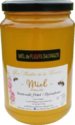 Pot verre Miel de Fleurs Sauvages du Morvan