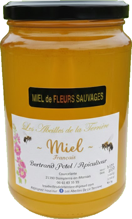 Pot verre Miel de Fleurs Sauvages du Morvan