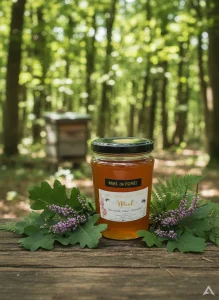 Pot de miel de forêt artisanal du Morvan, Côte d'Or